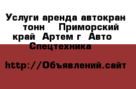 Услуги аренда автокран 50 тонн  - Приморский край, Артем г. Авто » Спецтехника   